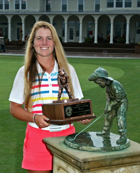 North & South Junior Girls Champion Brigitte Dunne.