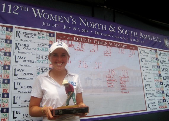 Casey Danielson won medalist honors at the 112th Women's North & South Amateur at Pinehurst.