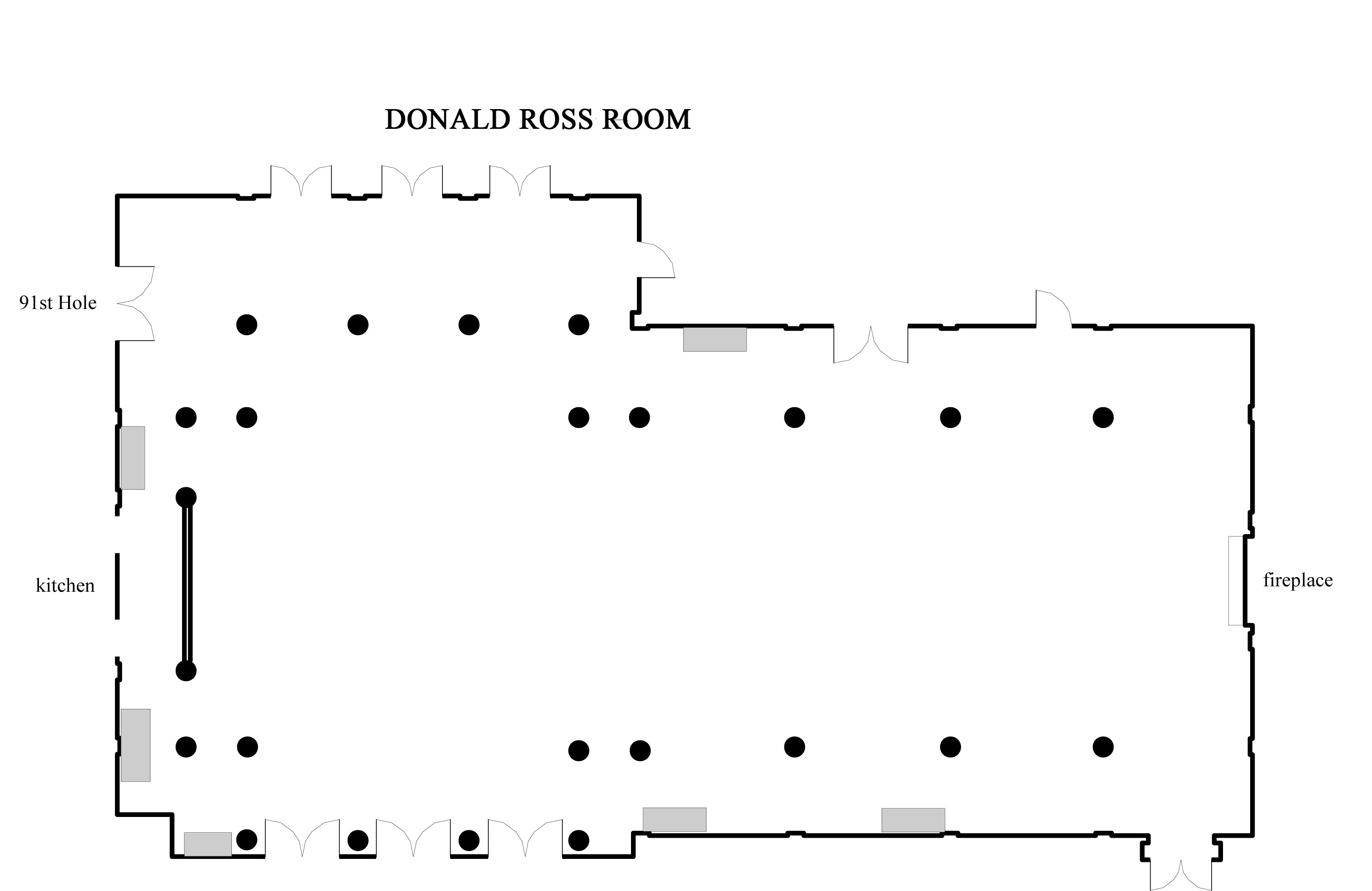 Floor Plan Illustration for Pinehurst Donald Ross Room