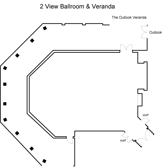 Floor Plan Illustration for Pinehurst 2View Ballroom